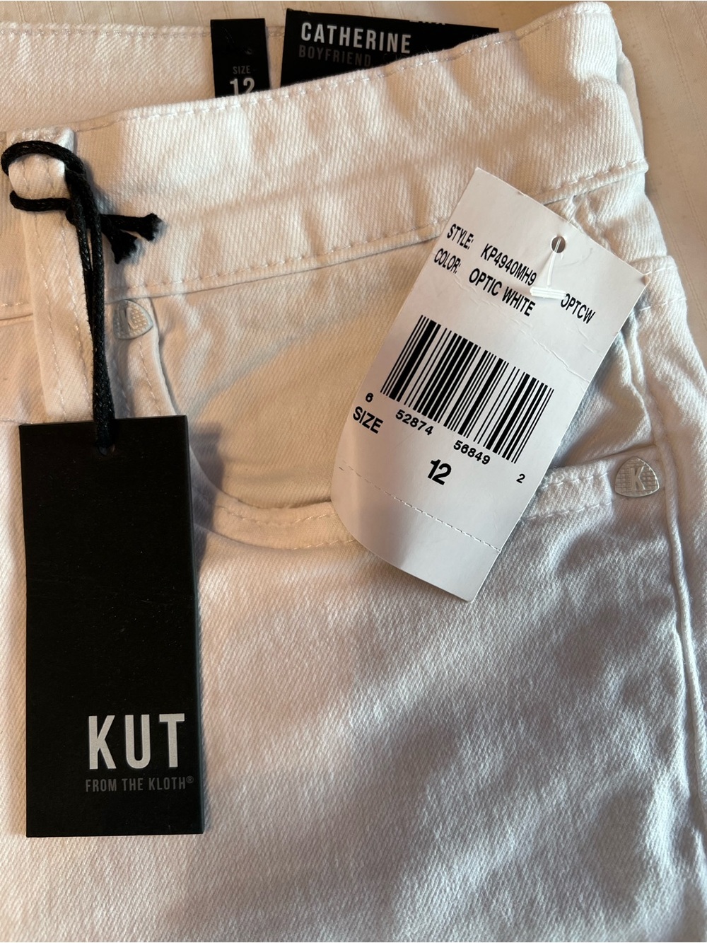 KUT from the Kloth Catherine Boyfriend Jeans Size 12 NWT - Picture 12 of 14